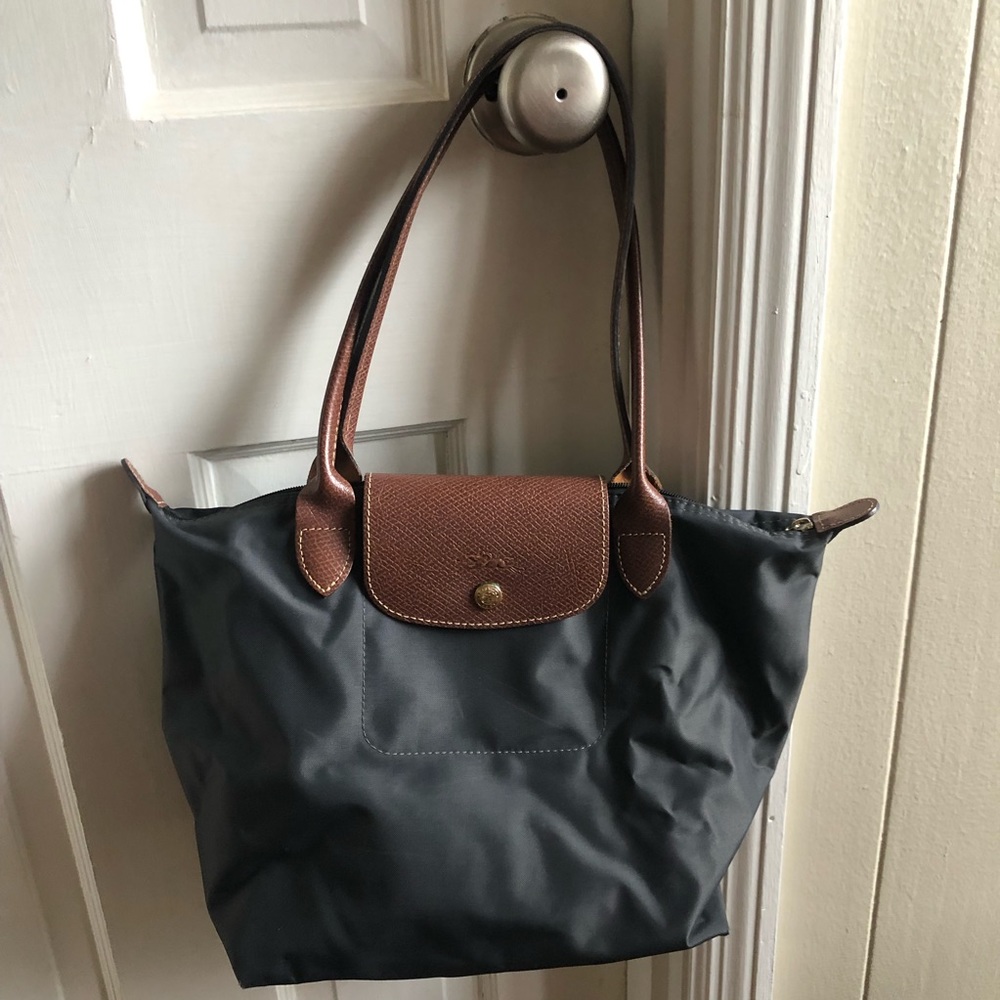 Longchamp Tote in Gunmetal